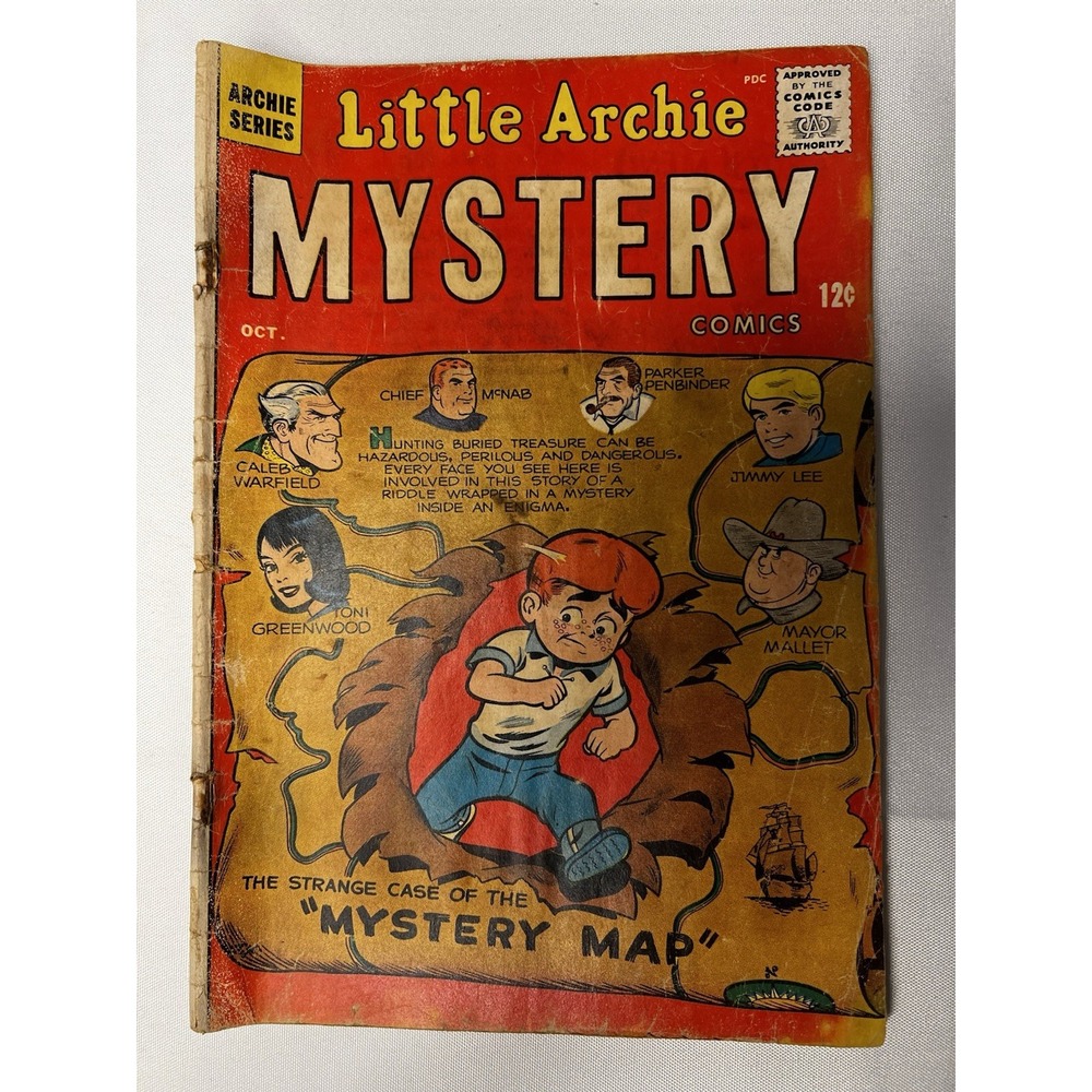 Little Archie Mystery Comics #2 1963 Silver Age 12¢ Mystery Map Archie Comic